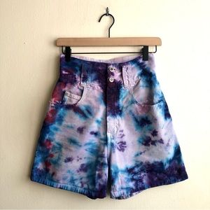 Vintage STEEL Jeans Tie Dye Shorts Size 3